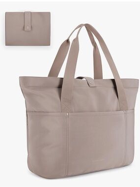 NIP BAGSMART Tote Bag for Women, Foldable Tote Bag With Zipper Travel Shoulder B